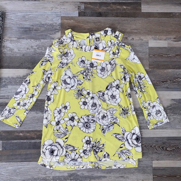 🔴Flash Sale NWT Anne Klein Foral Tunic Blouse - Picture 1 of 11